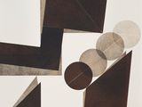 an image of a painting with geometric shapes on a white background