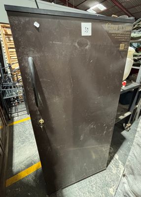 an image of a refrigerator that is in a warehouse