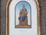 framed picture of a painting of a woman holding a baby