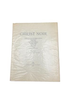 a white sheet with the words christ noir written on it