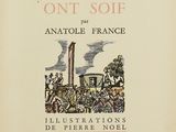 an old book with a picture of a city in the background