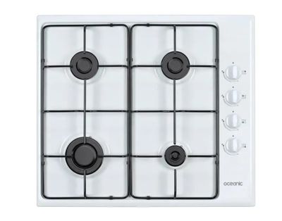 Plaque de cuisson 4 foyers OCEANIC - Gaz émail blanc- retour…