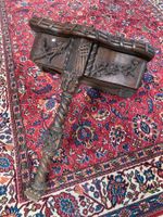 Console ouvrante sur le dessus en bois sculpté de style Rena… (photo 3)