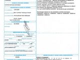 a close up of a document with a barcode on it