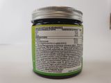a close up of a jar of food with a label on it