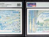 deux billets de banque sur lesquels figurent les portraits d'un homme et d'une femme