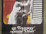 an old movie poster of a man and a woman kissing