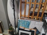 a picture of a room that has a lot of stuff on the floor