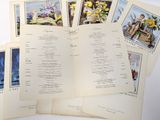 a lot of cards with pictures of flowers on them