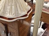 a lamp that is sitting on a table in a store