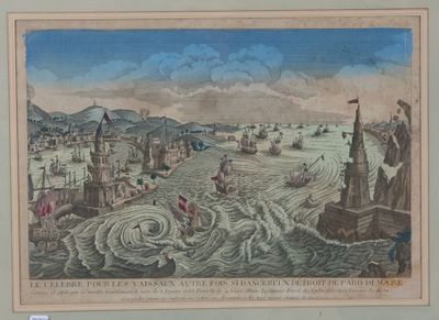 Lot de 6 vues d'optiques d'Italie,