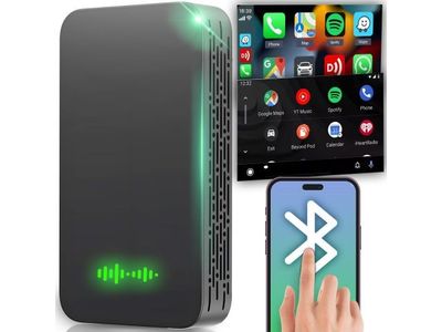 un gros plan d'un téléphone portable avec un appareil Bluetooth à côté