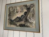 a picture of a painting hanging on the wall