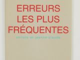 the cover of a book with a red font on it