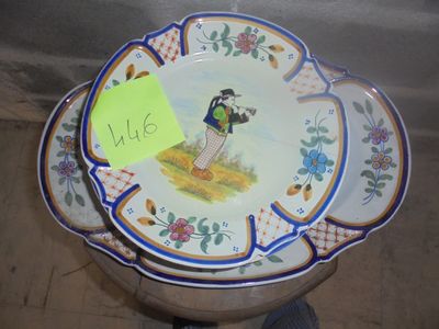 Service de table en faïence de Quimper H.