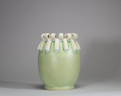 Vase en grès par Ernest D'Hossche pour Boch Fre?res Ke?ramis… - Photo 1