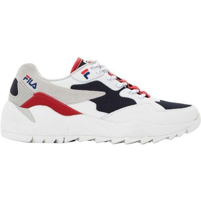 baskets Fila en blanc, rouge et bleu