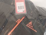 a bag of luggage that is wrapped up on a table