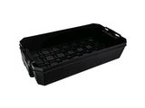 a black plastic tray with a keyboard on it