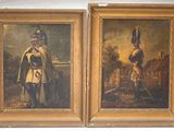 painting of two soldiers in uniform standing next to each other