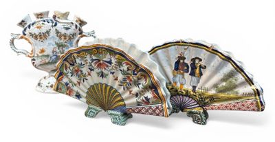 Trois bouquetières en faïence (dont Desvres et Henriot Quimp…