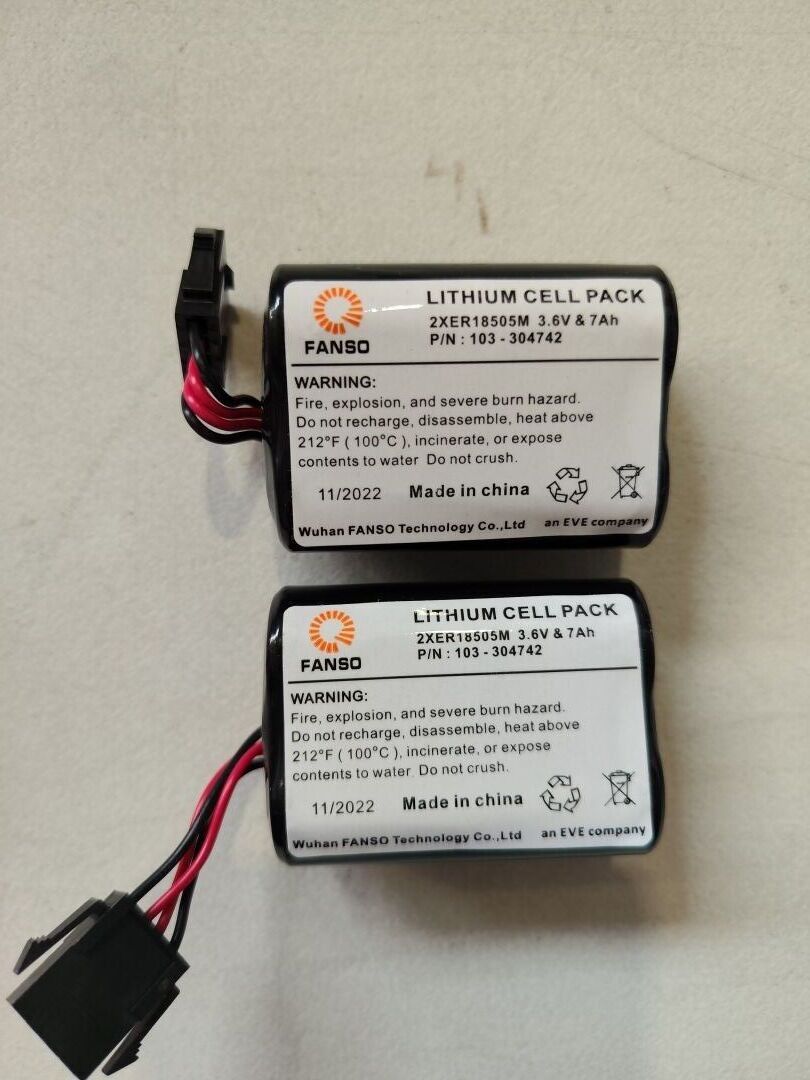 10 kits de 2 batteries lithium avec connecteur compatible VISONIC K-305177 3,6V 3,5Ah (VENDU EN L'ETAT - NON TESTE)