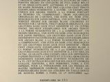 the text on the back of a book is written in black and white