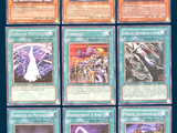 the cards are all different colors and sizes of each type