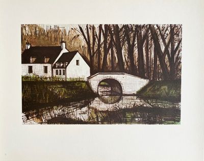 a picture of a painting of a boat in the water
