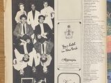 an old newspaper with a picture of a baseball team on it