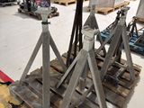 a pallet that has a couple of large metal objects on it