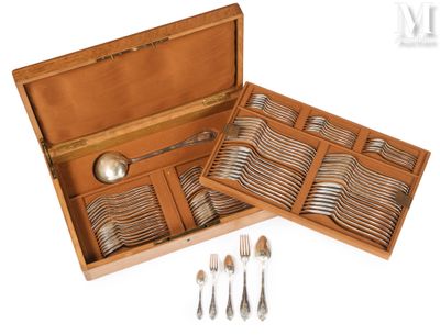 a wooden box with silverware in it on a white background