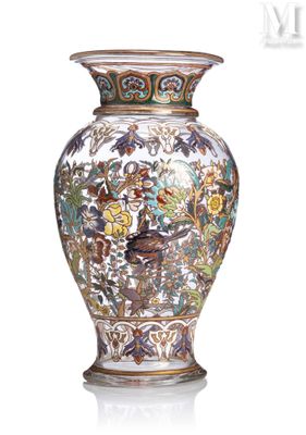 a vase that is sitting on a white surface