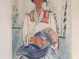 une image d'une peinture représentant une femme tenant un bébé