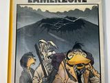 the cover of a comic book with a picture of a man and a duck