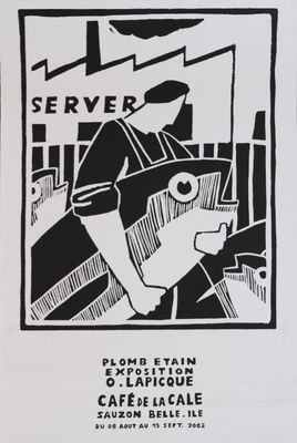 une image représentant un dessin en noir et blanc d'un homme en costume