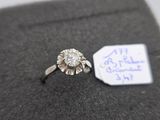 a close up of a diamond ring with a price tag on it
