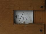 a picture of a number on a piece of wood