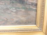 a picture of a painting of a man riding a horse