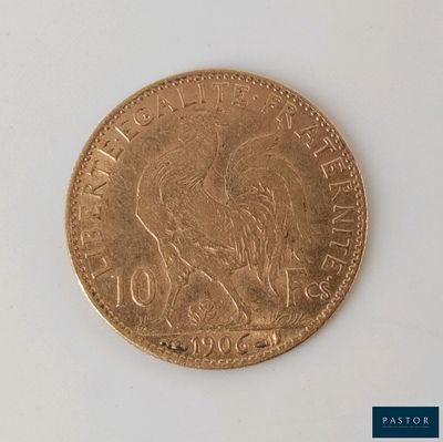 une image représentant une pièce d'or sur laquelle figure le portrait d'une femme