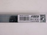 a close up of a piece of metal with a barcode on it