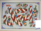 a picture of a christmas card with candy canes and candy canes