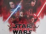 une affiche du film « Star Wars : Les Derniers Jedi »