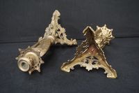 2 chandeliers religieux en bronze et laiton – soutenus par d… (photo 6)