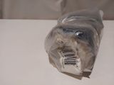 a bag of food on a table with a barcode on it
