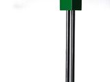 an image of a black and green desk lamp