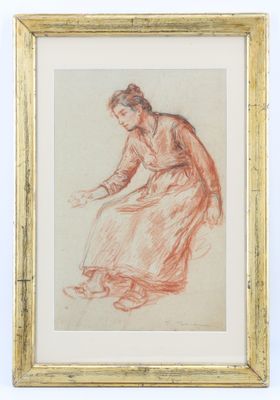 l'image d'un dessin d'une femme en robe longue