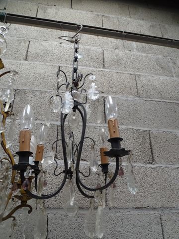 Lustre à pampilles 4 lumières