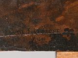 a close up of a piece of wood with a piece of wood on it