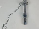a metal ball and chain attached to a keychain